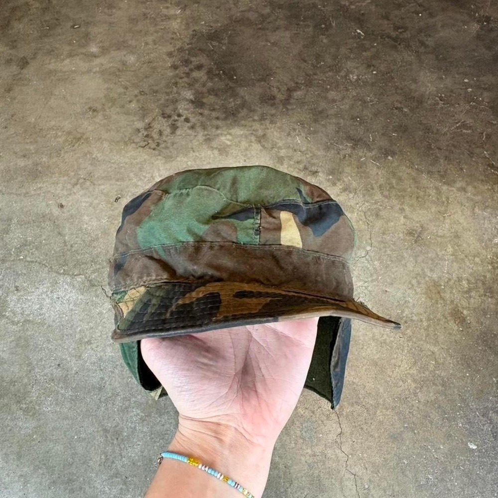 Vintage 70s Camo military Hat - Picture 5 of 6